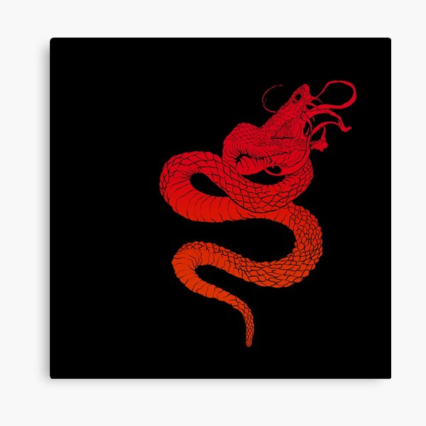 Aesthetic red snake