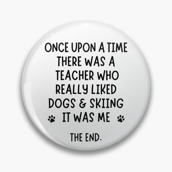Item preview, A teacher who really liked dogs & skiing designed and sold by TheGreenGoat.