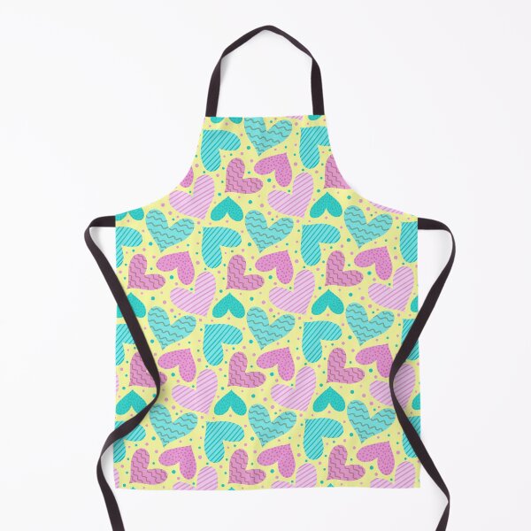 Item preview, Pink and blue hearts on yellow background designed and sold by Juliana Costa.