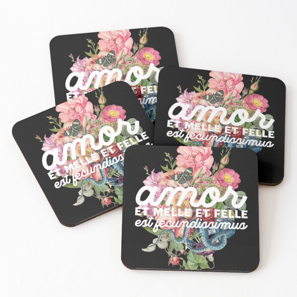 Item preview, Love is Rich with Honey & Venom - Latin - Amor et Melle et Felle est Fecundissimus designed and sold by Trish Dish.