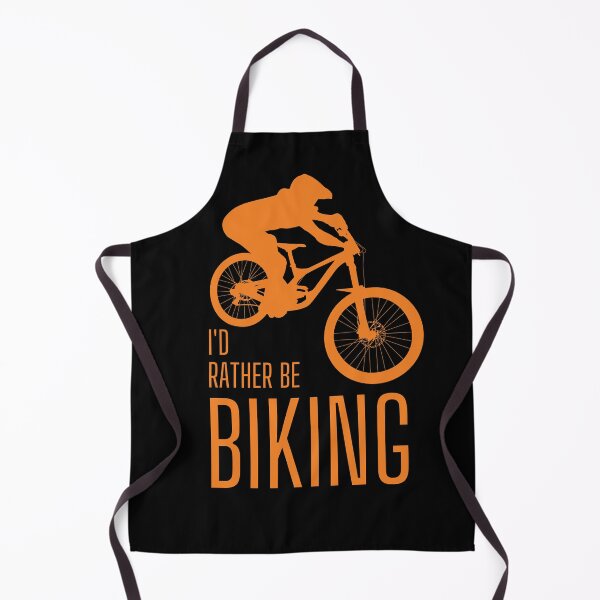 Item preview, I'd rather be biking. MTB. Mountain biker. Downhill. Orange designed and sold by JellyBeenzz.