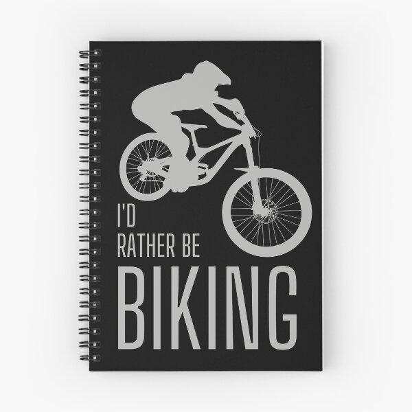 Item preview, I'd rather be biking. MTB. Mountain biker. Downhill. Silver designed and sold by JellyBeenzz.