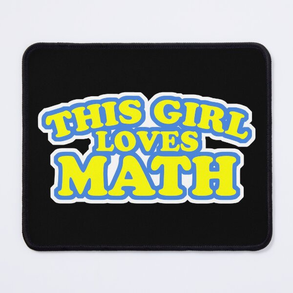 Item preview, This Girl Loves Math designed and sold by anziehend.