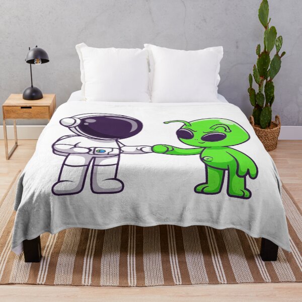 Item preview, Astronaut with an Alien designed and sold by kapiks.