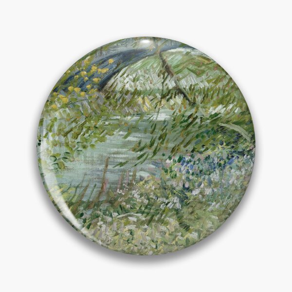 Item preview, Impressionist Painting River Bank in Springtime (1887) By Vincent Van Gogh designed and sold by Designedbysm.