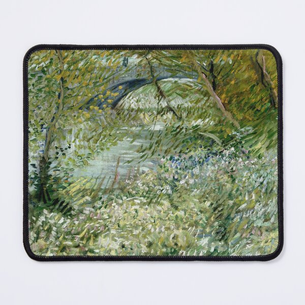 Item preview, Impressionist Painting River Bank in Springtime (1887) By Vincent Van Gogh designed and sold by Designedbysm.
