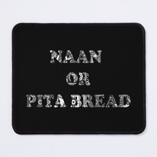 Item preview, Bread or Naan Indian Decoration inside grey design designed and sold by Artysneak.