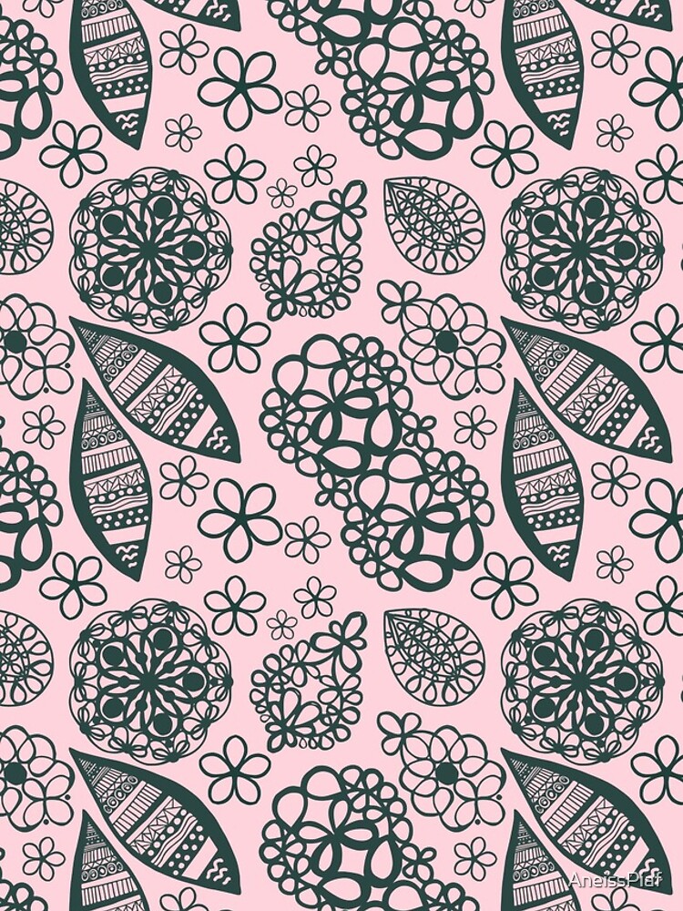 Black Lace Vector Seamless Pattern Graphic by aneisspiaf