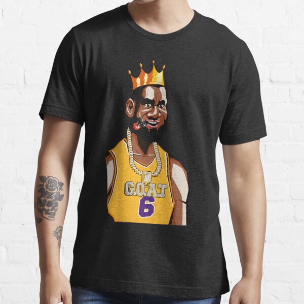Lebron Lakers black & white Men's T-Shirt