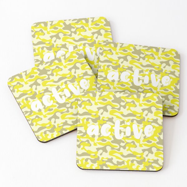 Item preview, Bright yellow camouflage seamless pattern. designed and sold by NineJuly.