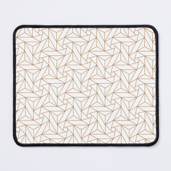 Artikelvorschau, Orange and White Mosaic Shape Pattern Pairs DE 2022 Trending Color Carrot Cake DE5230 entworfen und verkauft von ColorOfTheYears.