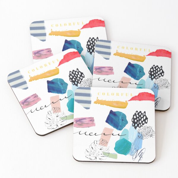 Item preview, Watercolor Abstract Lines And Shapes Pattern designed and sold by DeevaValli.
