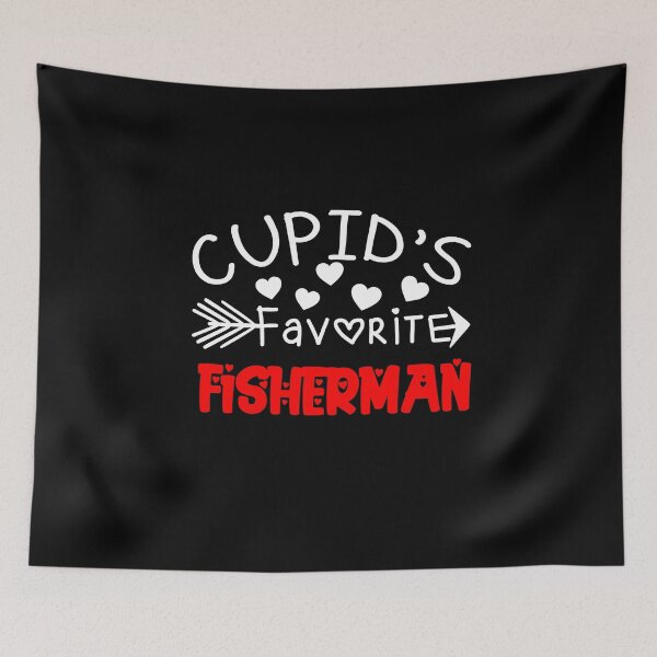 Item preview, Valentines Day Gift For Fisherman : Cupid's Favorite Fisherman  designed and sold by AMINE  ★★★★★.