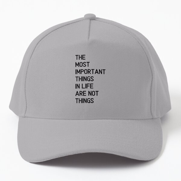 Item preview, The most important things in life are not things. Text only design. Black text. Capitals designed and sold by JellyBeenzz.