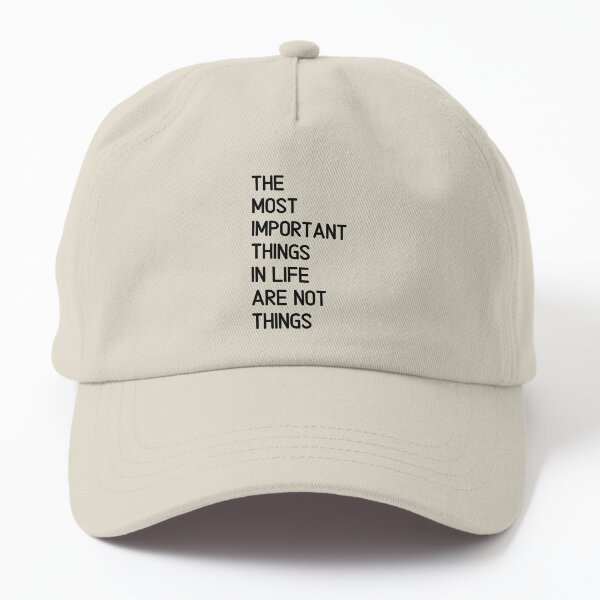 Item preview, The most important things in life are not things. Text only design. Black text. Capitals designed and sold by JellyBeenzz.