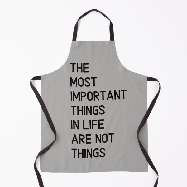 Item preview, The most important things in life are not things. Text only design. Black text. Capitals designed and sold by JellyBeenzz.