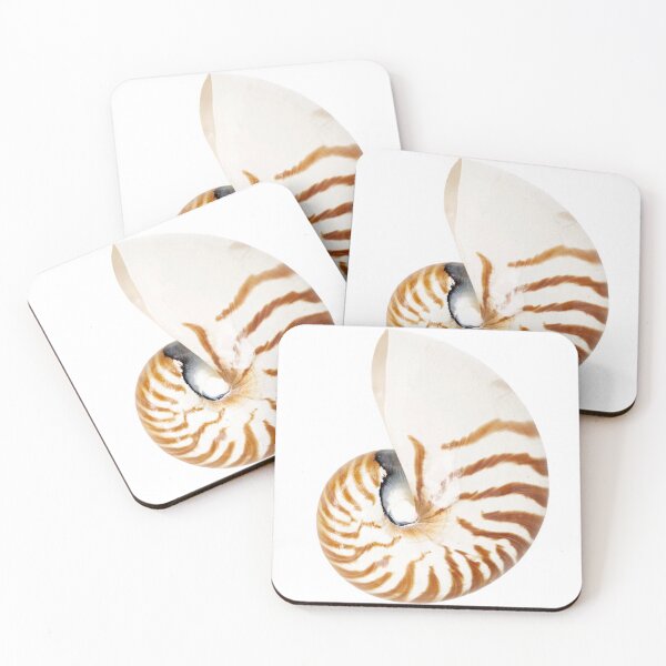 Item preview, Chambered Nautilus shell on white designed and sold by Puffy-Puffin.