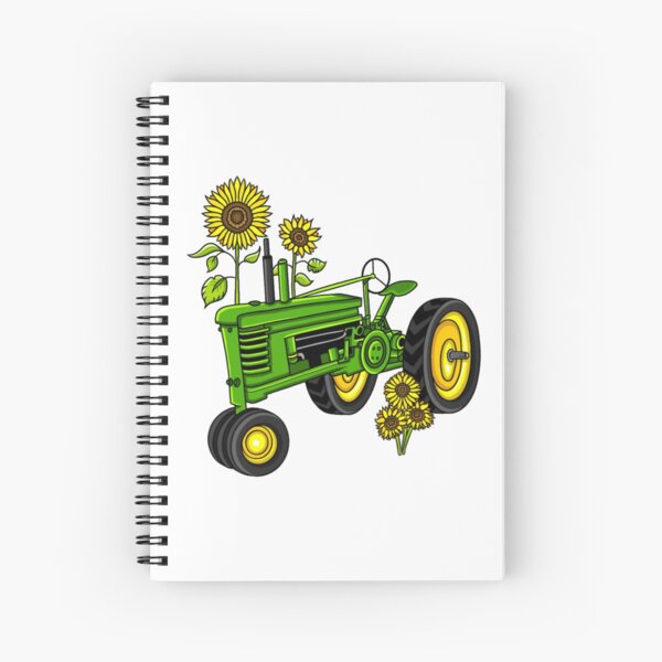 Green Tractor Spiral Notebook
