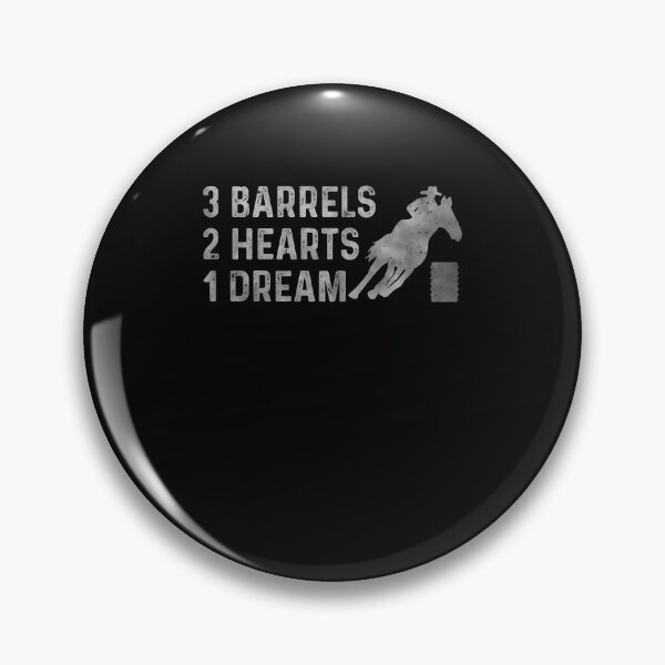 Item preview, 3 Barrels 2 Hearts 1 Dream, Horse Barrel Racing designed and sold by Quickhappy.