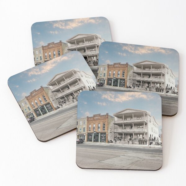 Item preview, Mashup Batavia, IL - Revere House hotel  circa 1890 designed and sold by Shumway  Studio.