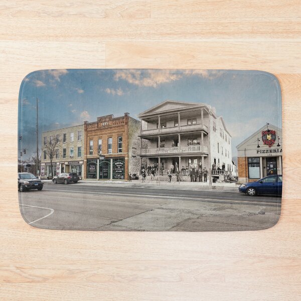 Item preview, Mashup Batavia, IL - Revere House hotel  circa 1890 designed and sold by Shumway  Studio.
