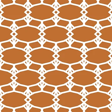 Vorschaubild zum Design Orange and White Ornamental Shape Pattern 5 Pairs DE 2022 Trending Color Carrot Cake DE5230 von ColorOfTheYears