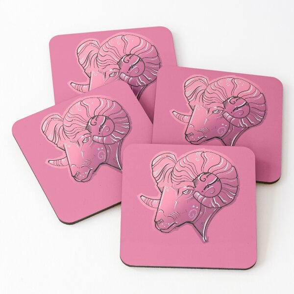 Item preview, Aries zodiac design in pink designed and sold by weilertsen.