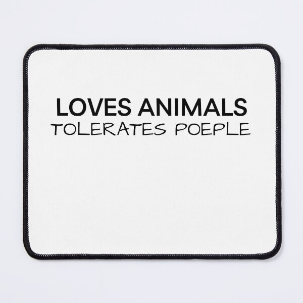 Item preview, loves animals tolerates people - lover designed and sold by LUX2Boutique ★★★★★.