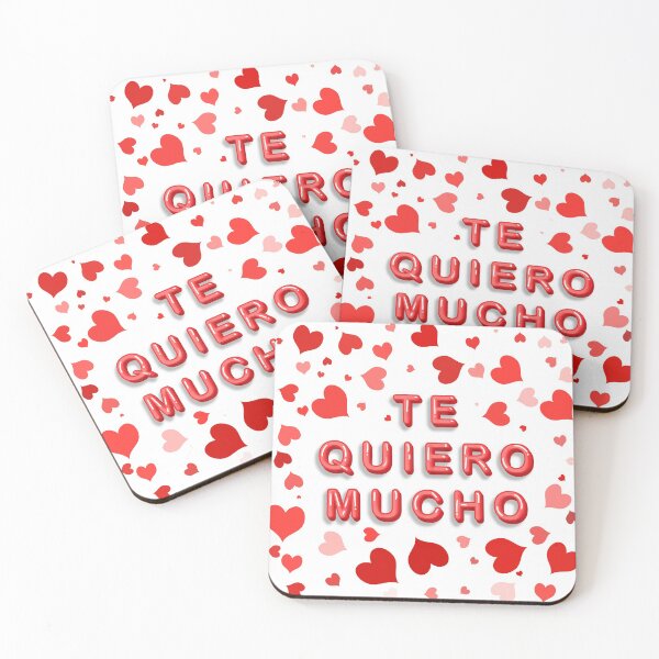 Item preview, Romantic Te Quiero Mucho 3D Lettering Framed by Red Hearts designed and sold by MFGB-Creations.