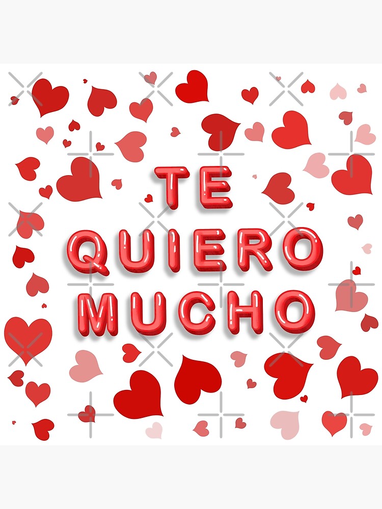 Corazón de papel texto: Te quiero Poster