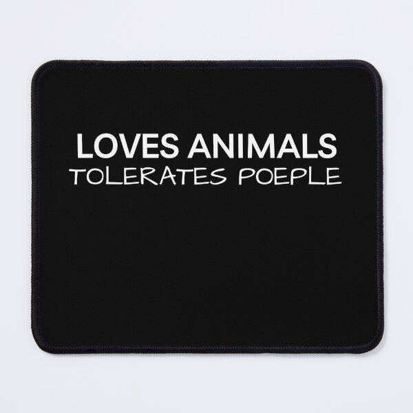Item preview, loves animals tolerates people - lover designed and sold by LUX2Boutique ★★★★★.