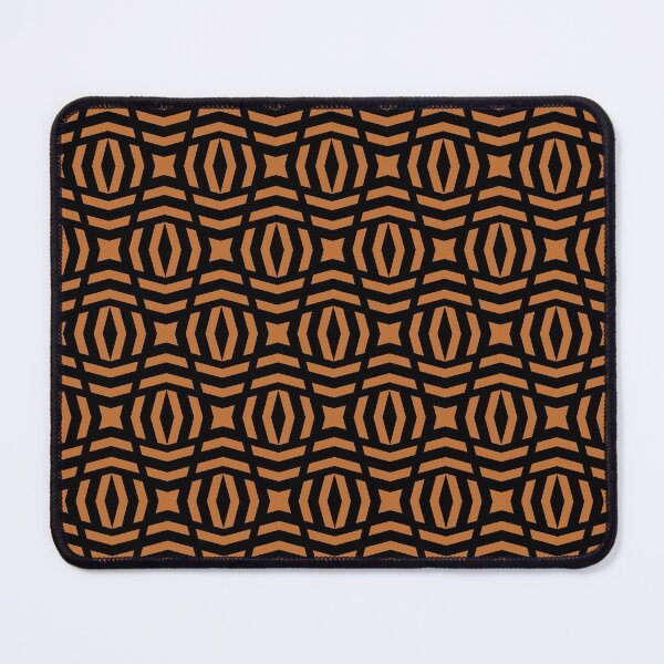 Item preview, Black and Orange Tessellation Line Pattern 26 Pairs DE 2022 Trending Color Carrot Cake DE5230 designed and sold by ColorOfTheYears.