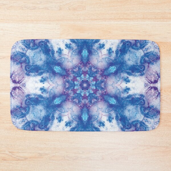 Item preview, Fractal pattern design in blues with violet designed and sold by effervescence.