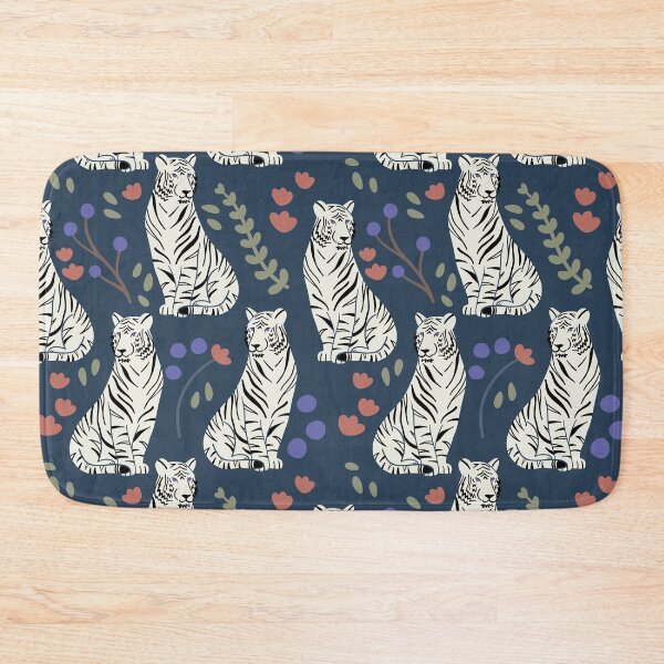 Item preview, The Tigers & Floral Doodle Pattern - Cute designed and sold by JoJo ®.