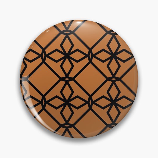 Item preview, Black and Orange Tessellation Line Pattern 34 Pairs DE 2022 Trending Color Carrot Cake DE5230 designed and sold by ColorOfTheYears.