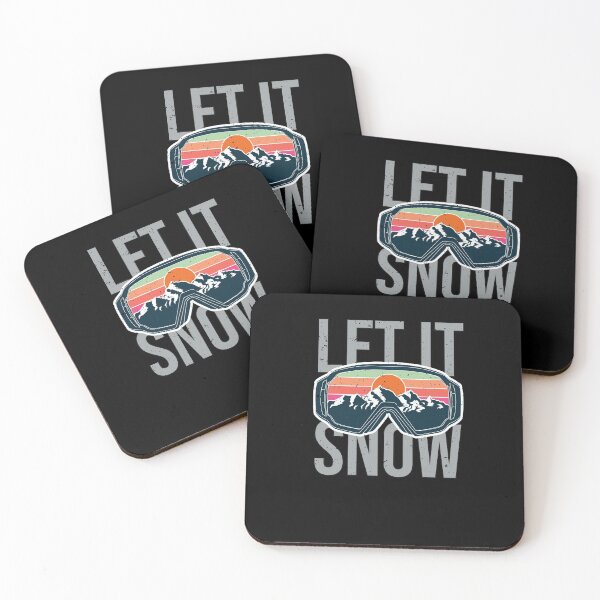 Item preview, Cool Ski Goggles Vintage Sunset Let it Snow Skiing Lovers designed and sold by MadrigueraSM-.