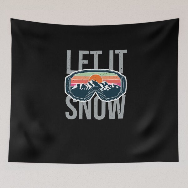 Item preview, Cool Ski Goggles Vintage Sunset Let it Snow Skiing Lovers designed and sold by MadrigueraSM-.