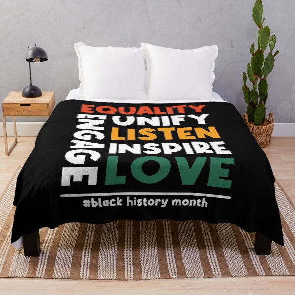 Item preview, Black History Month Equality Unify Listen Inspire Engage and Love designed and sold by SweetbeStore.
