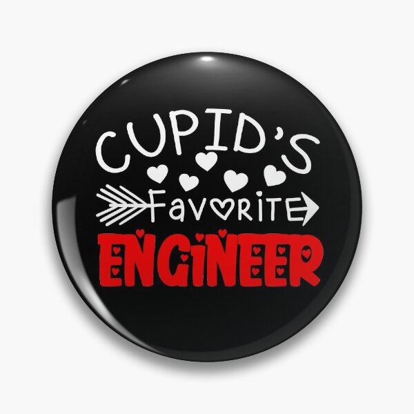 Item preview, Valentines Day Gift For Engineer: Cupid's Favorite Engineer designed and sold by AMINE  ★★★★★.