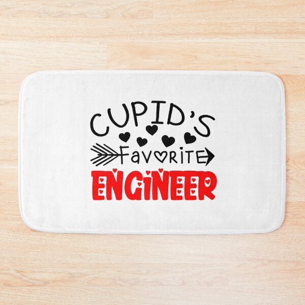 Item preview, Valentines Day Gift For Engineer: Cupid's Favorite Engineer designed and sold by AMINE  ★★★★★.