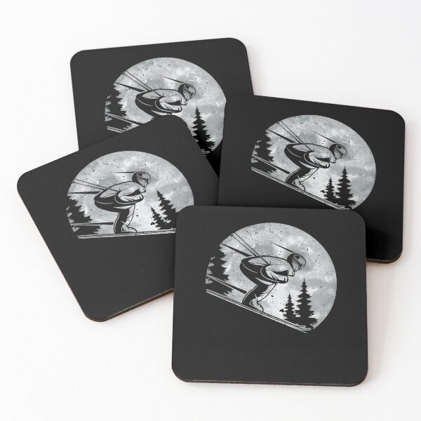 Item preview, Cool Skiing in the Mountains Ski Lovers Winter Sports Season designed and sold by MadrigueraSM-.