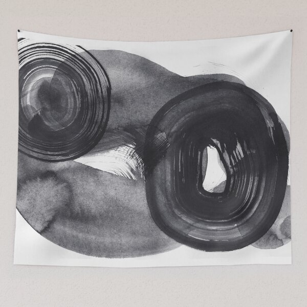 Item preview, ink explorations (212) - abstract black india ink painting designed and sold by expl-rations.