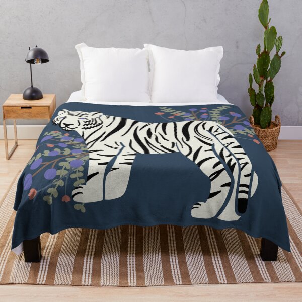 Item preview, Tehila the Tiger & Floral Doodle - Cute Jungle Cat designed and sold by JoJo ®.