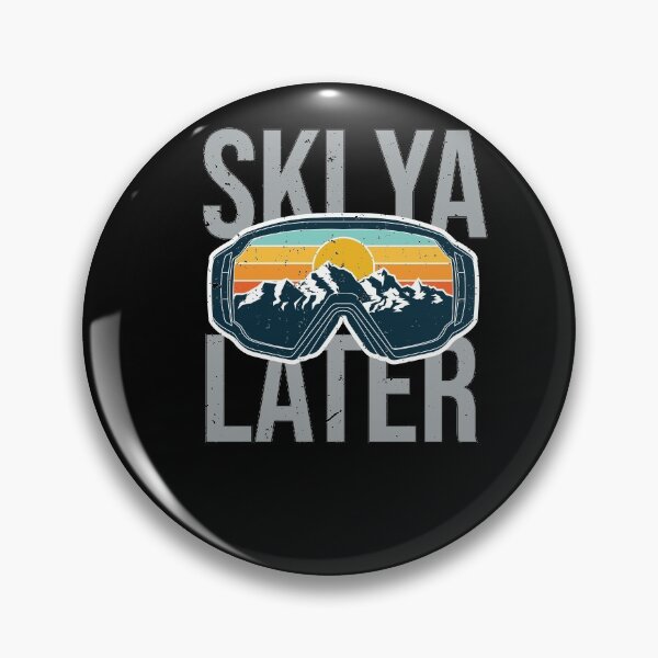 Item preview, Cool Snow Goggles Vintage Sunset Ski Ya Later Skiing Lovers designed and sold by MadrigueraSM-.