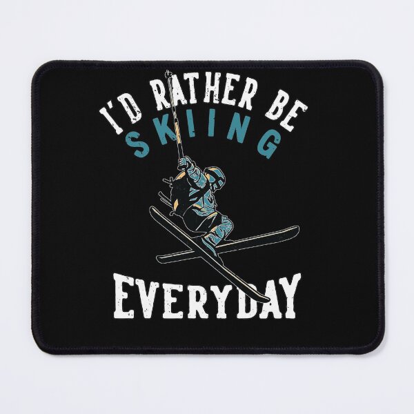 Item preview, Cool Vintage I'd Rather Be Skiing Ski Lovers Winter Sports designed and sold by MadrigueraSM-.