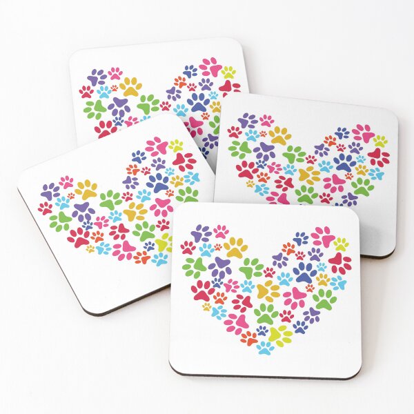 Item preview, Paw Watercolor Colorful Heart designed and sold by medbdj.