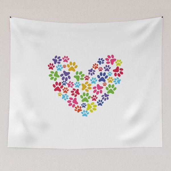 Item preview, Paw Watercolor Colorful Heart designed and sold by medbdj.