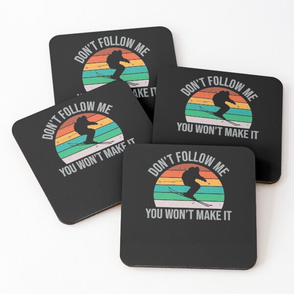 Item preview, Cool Vintage Ski Don't Follow Me Skiing Lovers Winter Sports designed and sold by MadrigueraSM-.