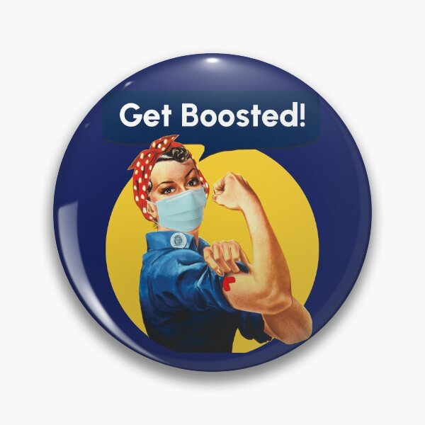 Item preview, Get Boosted! Covid Vaccine Booster Sticker designed and sold by Wanderlust Designs.