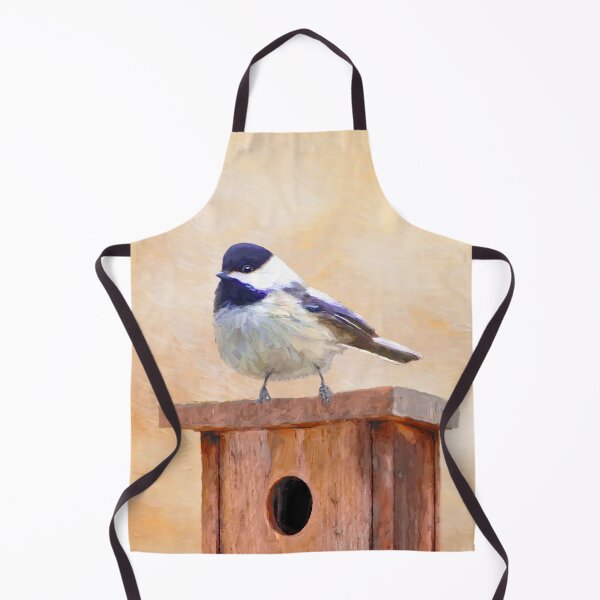 Item preview, Chickadee on Birdhouse designed and sold by alpendesigns.